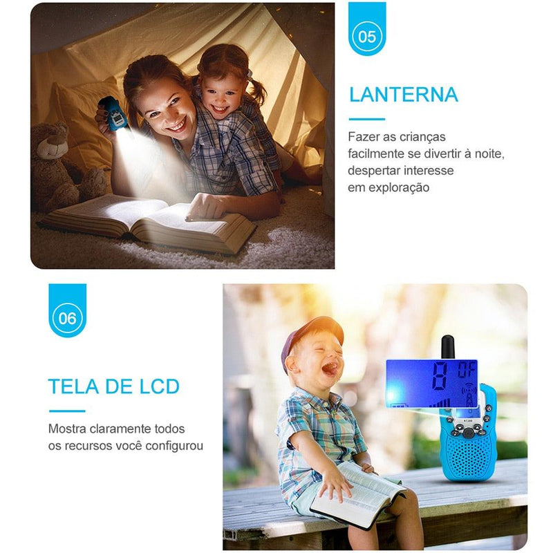 Walkie Talkie Portátil infantil - Loja Ximenes