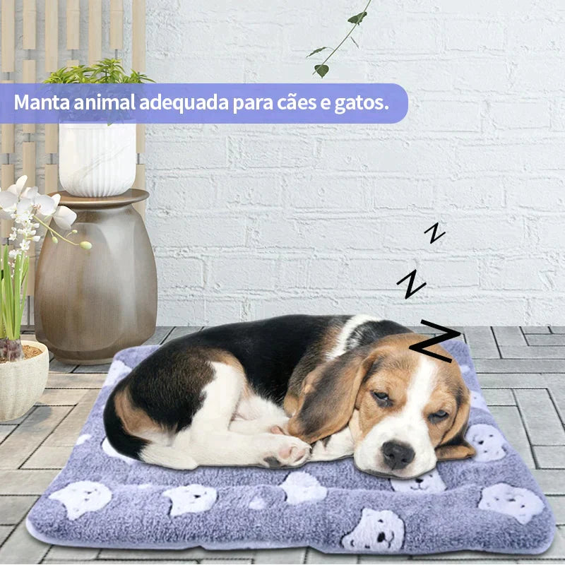 Cobertor peludo - serve como caminha para seu pet