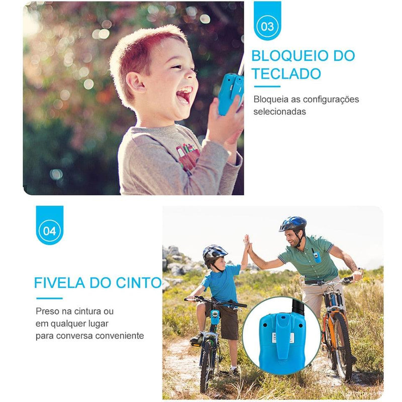 Walkie Talkie Portátil infantil - Loja Ximenes